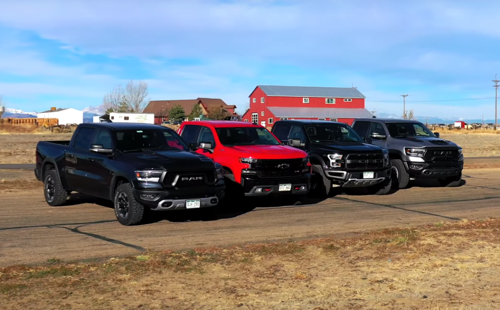 Pickup-Battle: Rebel vs. Silverado vs. Raptor vs. TRX