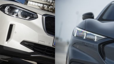 BMW iX3 und Ford Mustang Mach-E