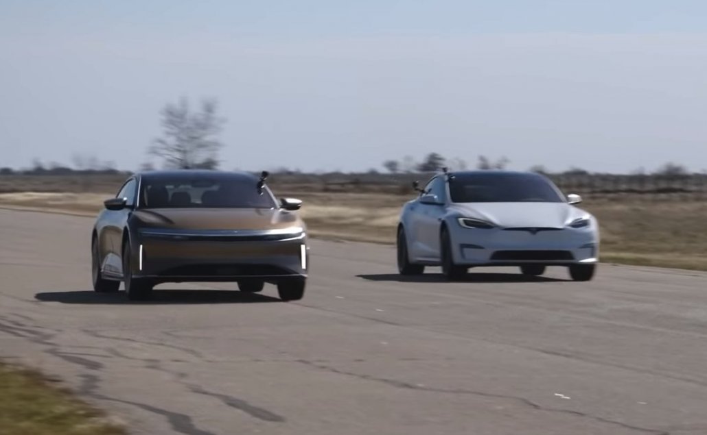 Dragrace: Lucid Air vs. Tesla Model S Plaid
