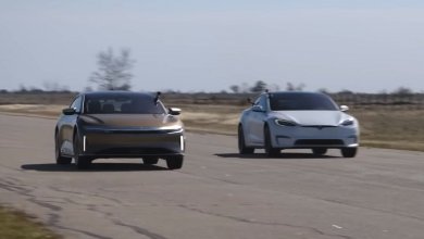 Lucid Air und Tesla Model S Plaid im Dragrace
