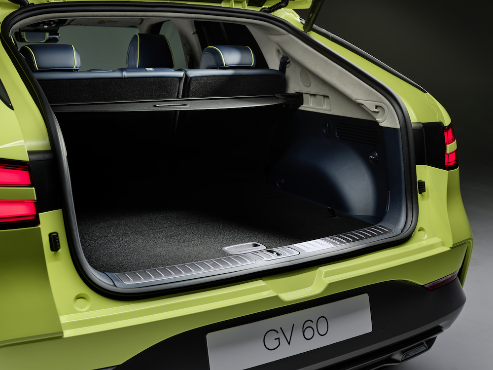 Genesis GV60 limettengrün Kofferraum