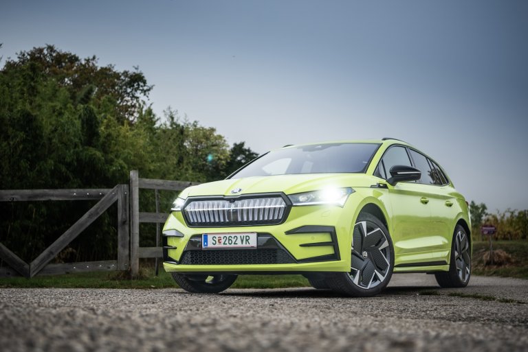 Škoda Enyaq RS: Der giftgrüne Daumen