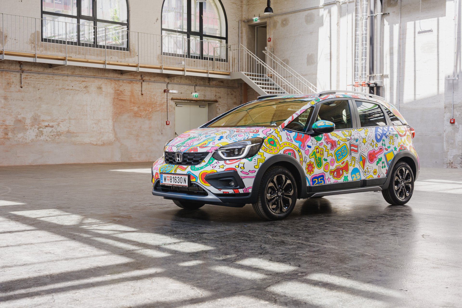 Honda Jazz 25 Jahre Malbuch Detail Folierung