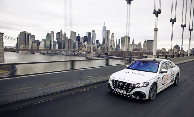 Mercedes-Benz S-Klasse 2026 auf der 140 Years 140 Places Tour in New York