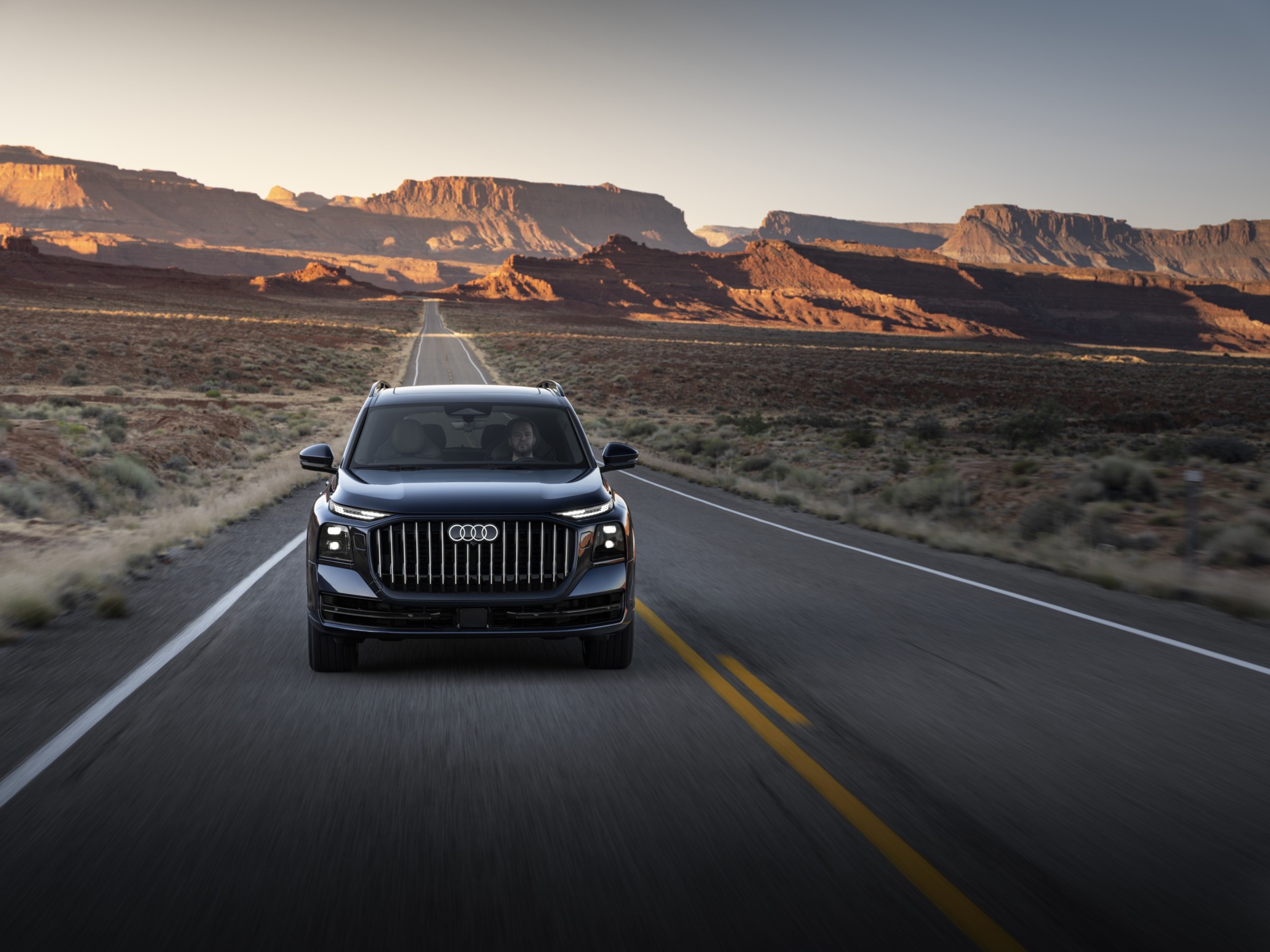 Audi Q9 2026, Ansicht des neuen Audi-SUV