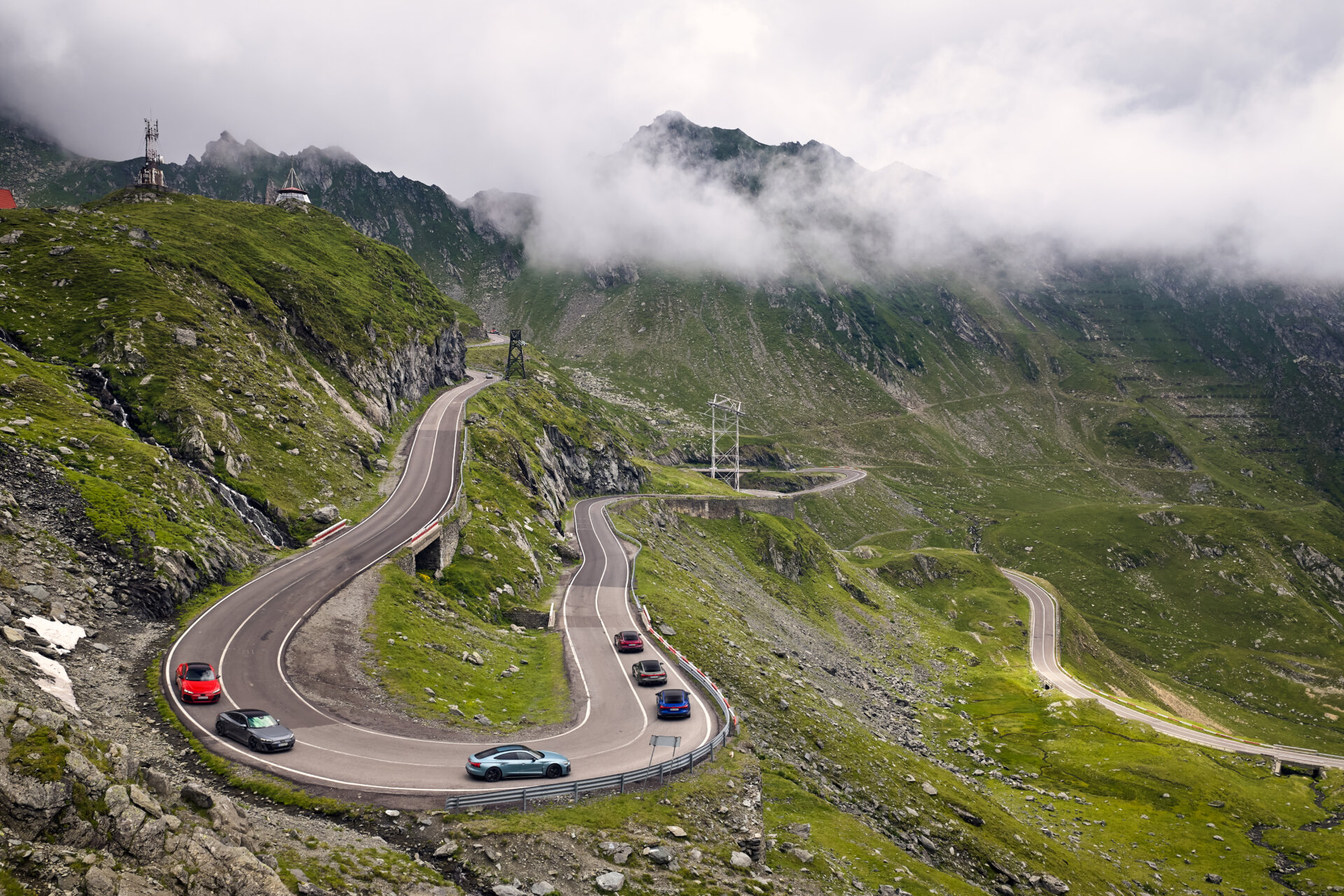 Audi e-tron GT auf der Transfăgărășan