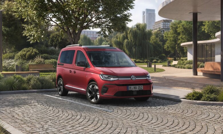 VW Caddy Frontansicht Außenaufnahme 2026