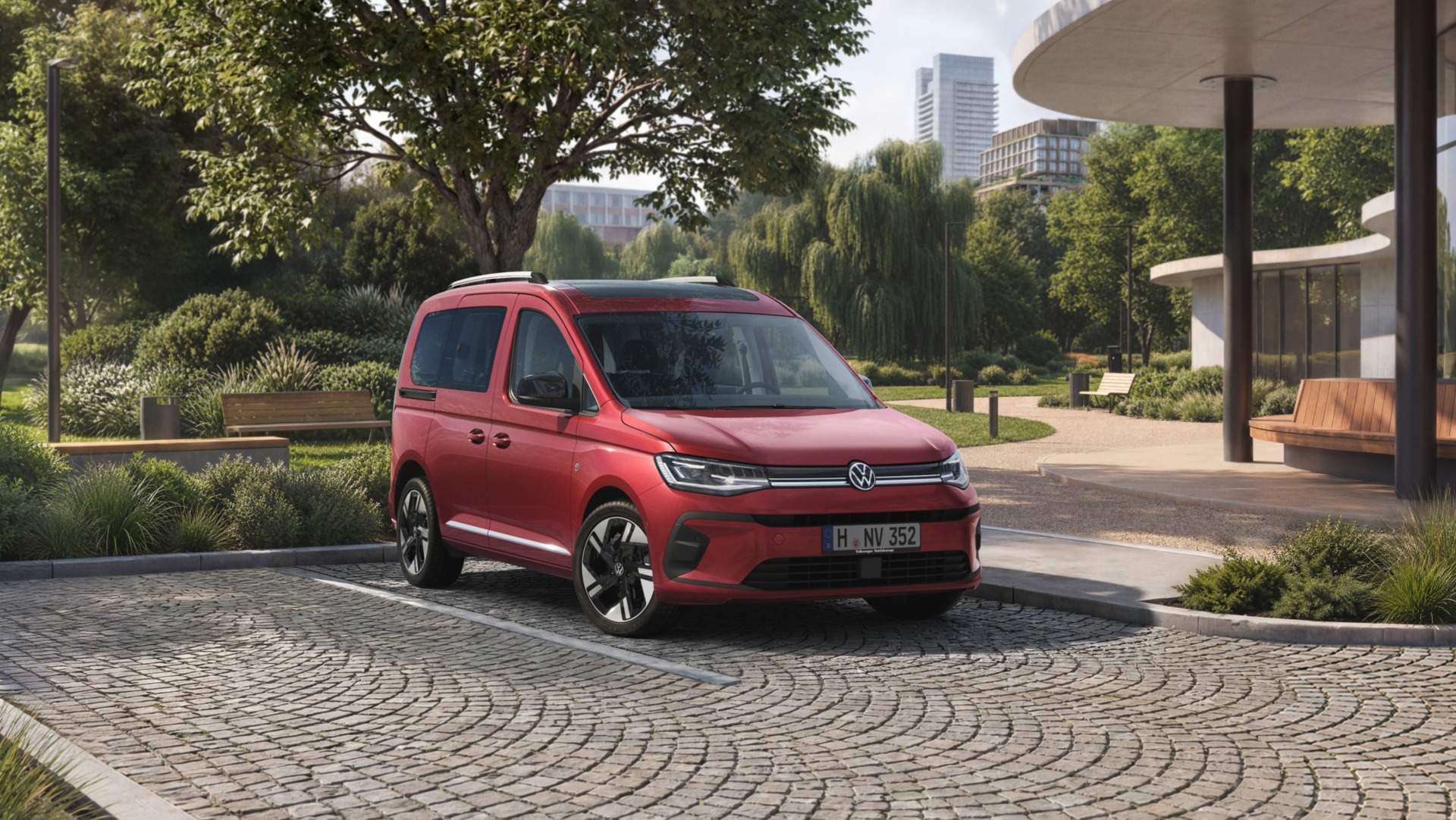 VW Caddy Frontansicht Außenaufnahme 2026