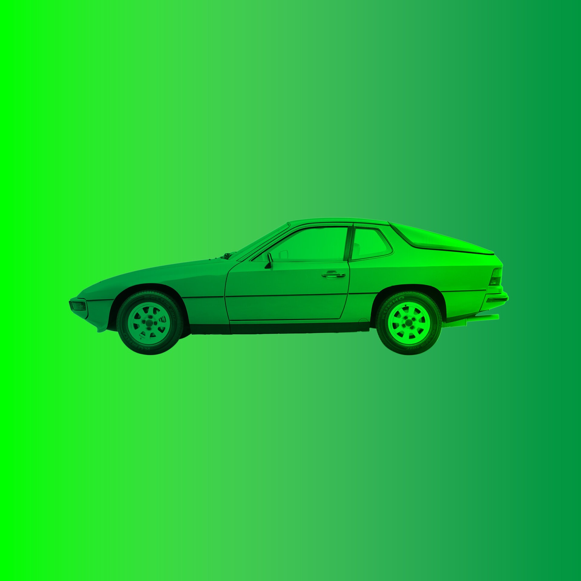 Porsche 924 in der Seitenansicht