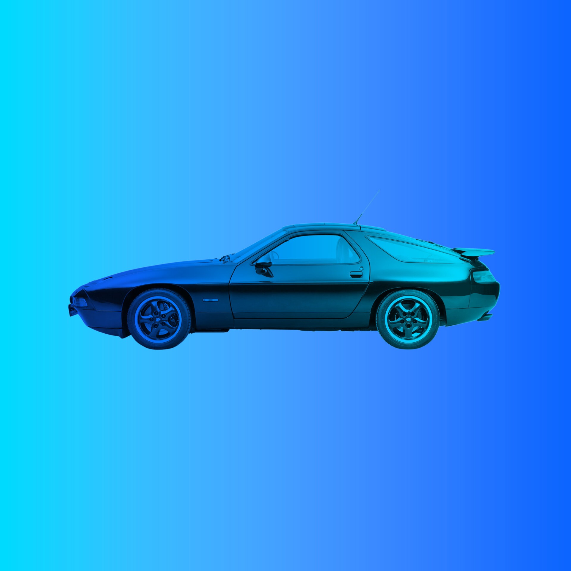 Porsche 928 in der Seitenansicht