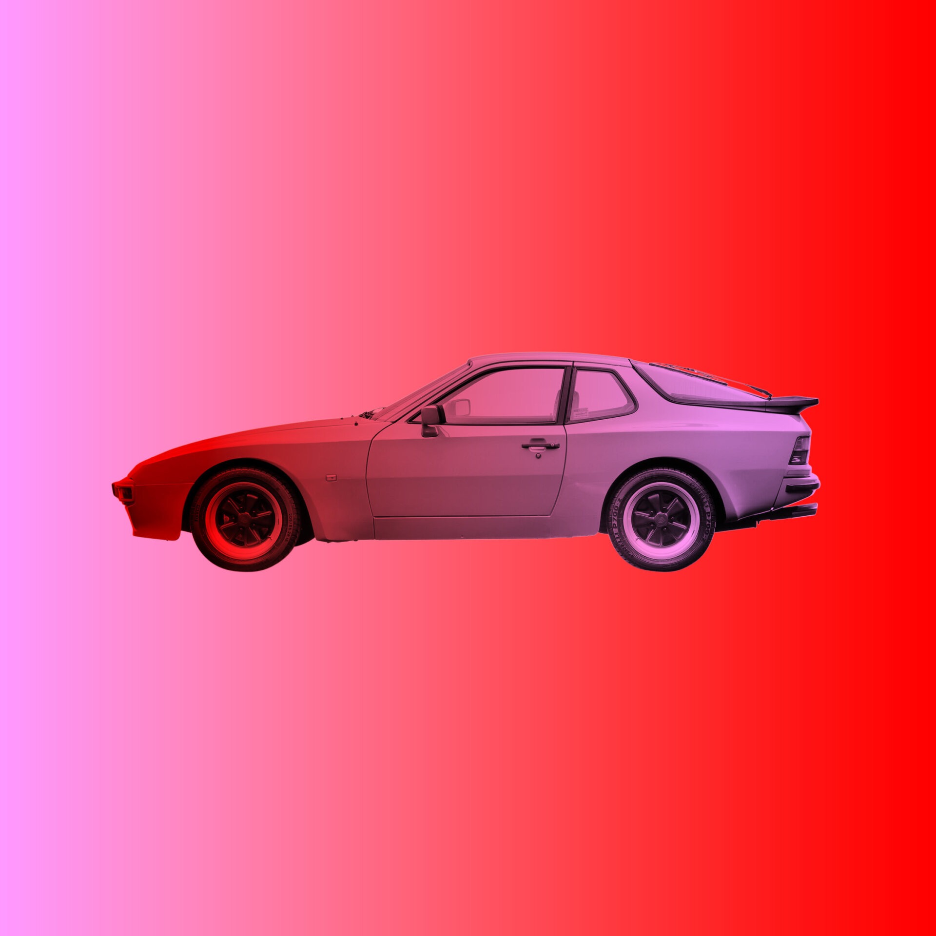 Porsche 944 in der Seitenansicht