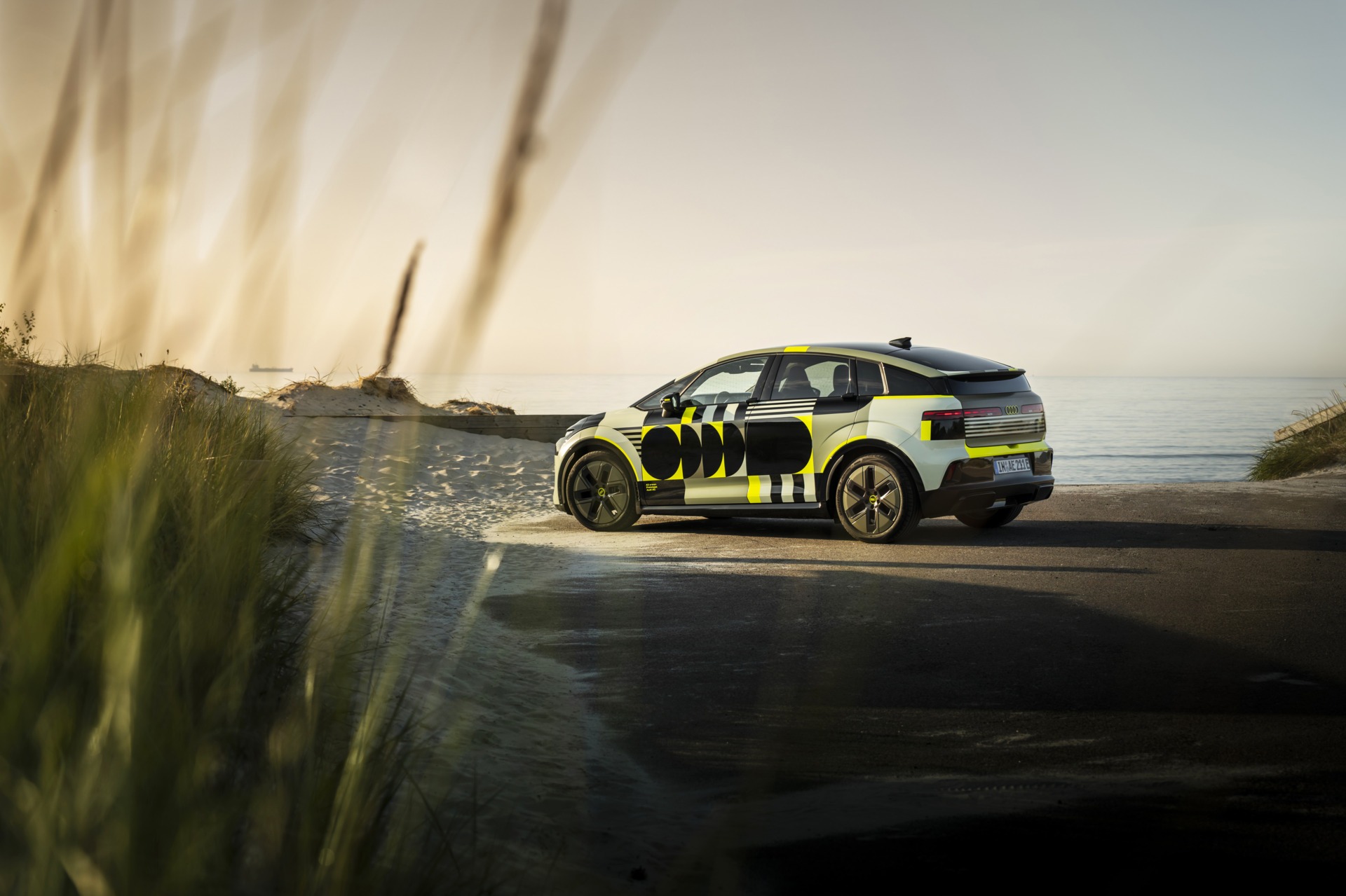 Audi A2 e-tron auf der Effizienzfahrt, Außenansicht