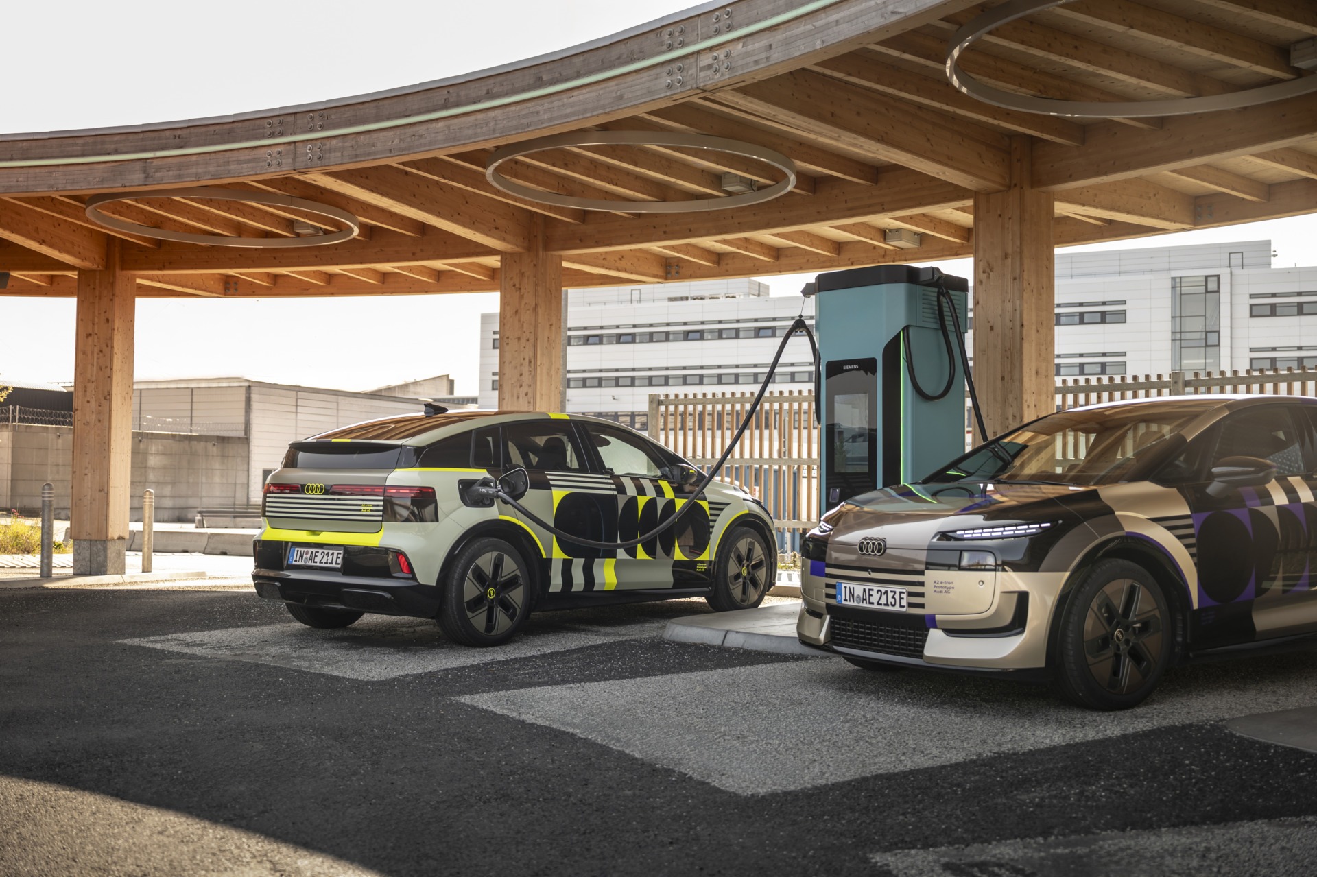 Audi A2 e-tron bei Testfahrten zur Effizienzmessung