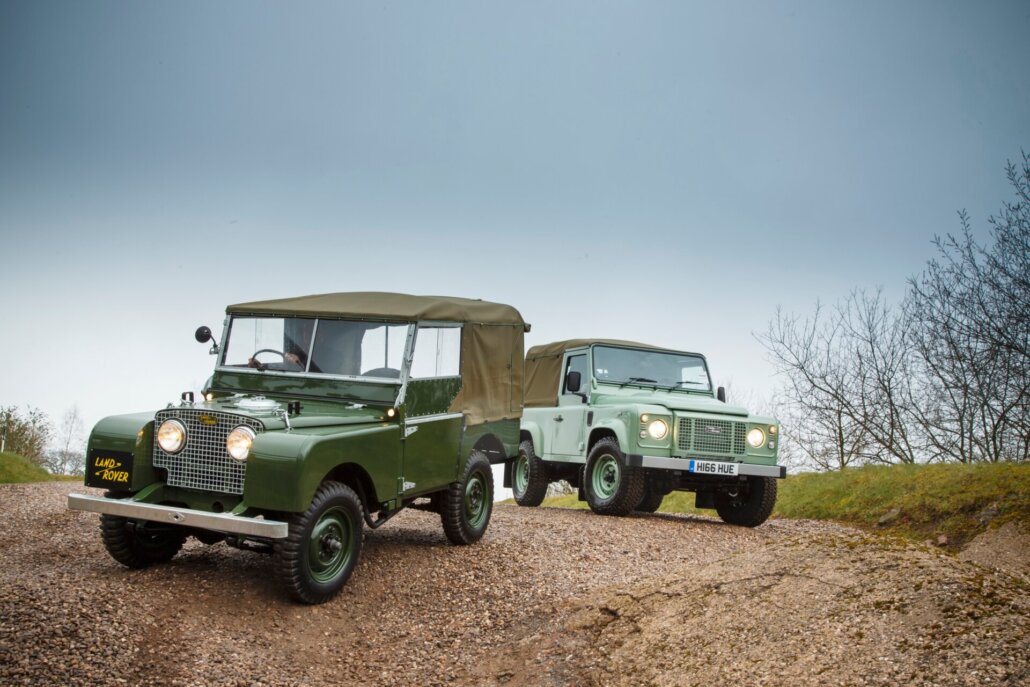 Land Rover Series I, historische Aufnahme aus dem Jaguar-Land-Rover-Archiv