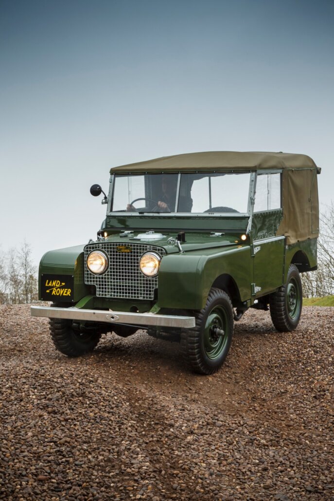 Land Rover Series I, historische Aufnahme aus dem Jaguar-Land-Rover-Archiv