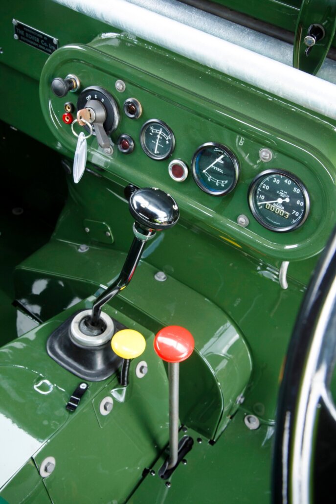 Land Rover Series I, historische Aufnahme aus dem Jaguar-Land-Rover-Archiv