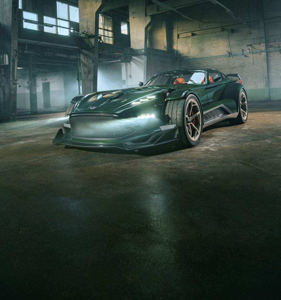 Donkervoort P24 RS, Bugpartie mit ausklappbaren Scheinwerfern