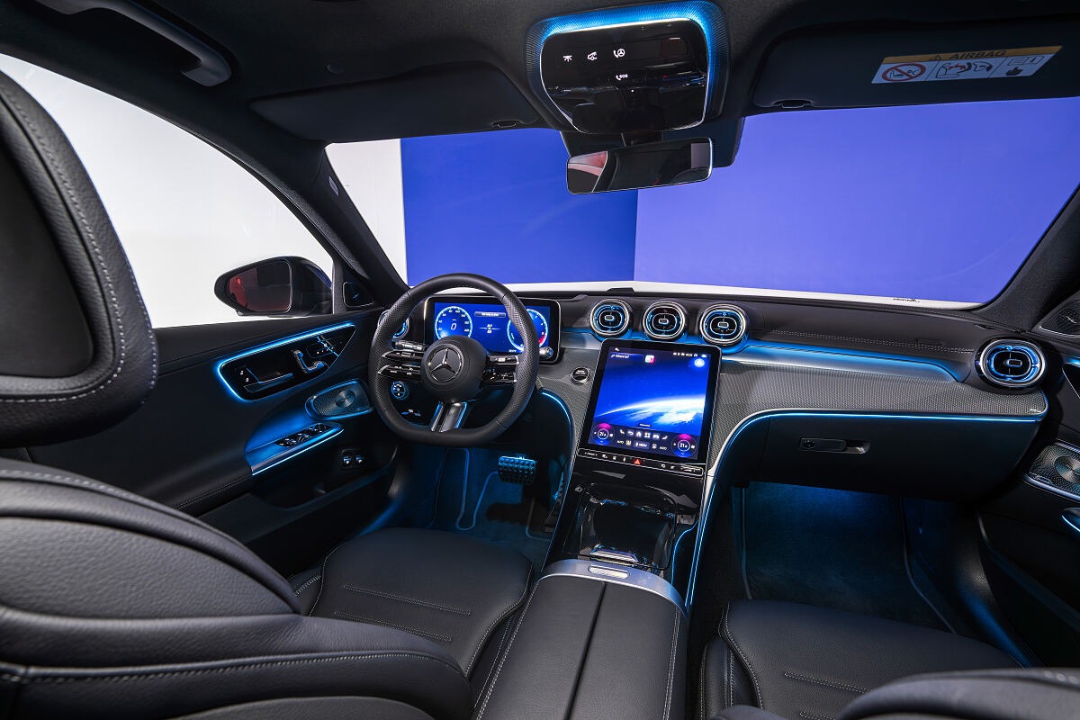 Mercedes-Benz C-Klasse T-Modell als Plug-in-Hybrid in Lavender Silber