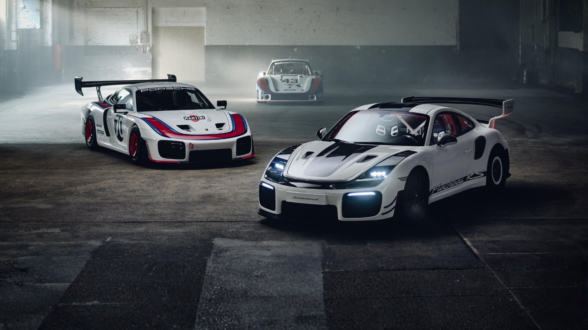 Porsche 911 GT2 RS Flachbau-Einzelstück, Sonderwunsch-Umbau in Grand Prix Weiß