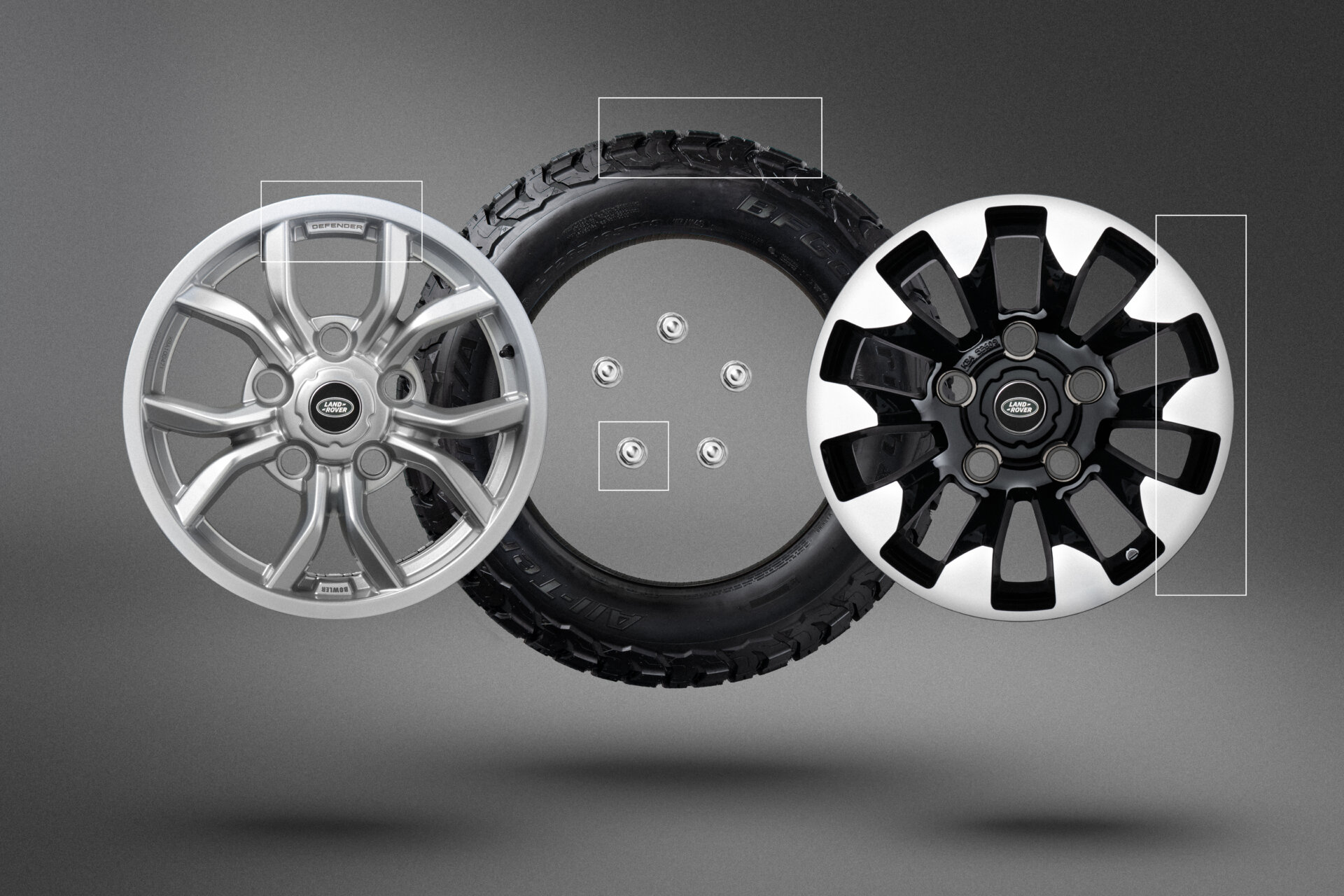 Drei neue Felgen-Designs für das Land Rover Defender Classic Upgrade-Programm im Detail