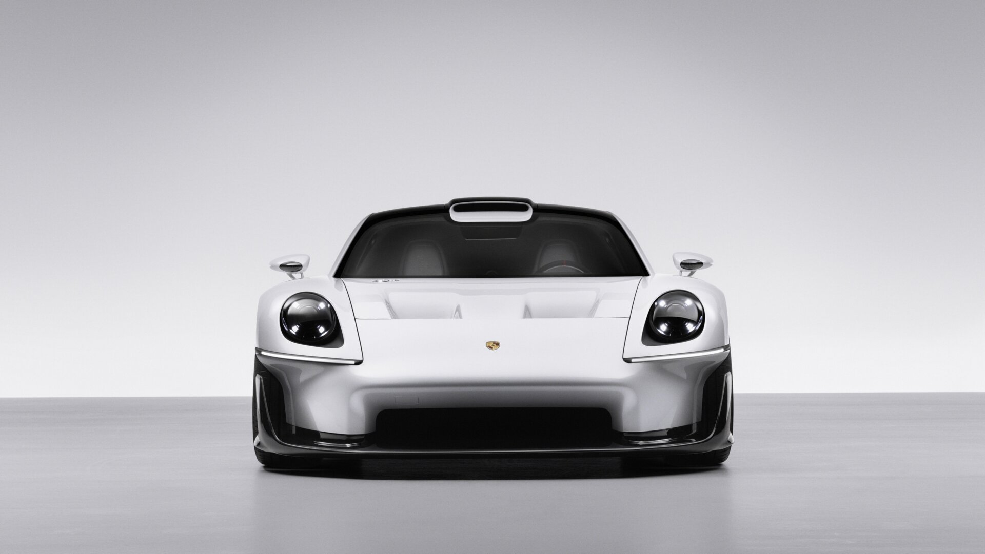 Porsche Mission S: runde Scheinwerfer und Torpedo-Kotflügel